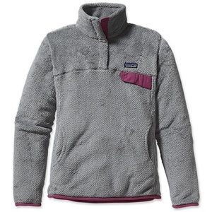Patagonia snap t women medium gray
